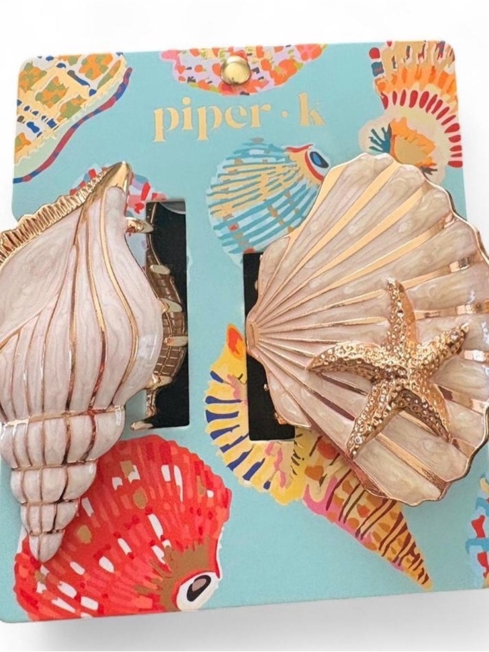 Piper K Sea Shell Hair Clips